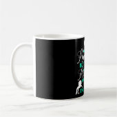 Mug L'argent peut acheter des chevaux vert menthe (Gauche)