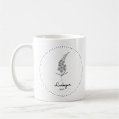 Mug Larkspur Juillet Mois Fleur (Gauche)
