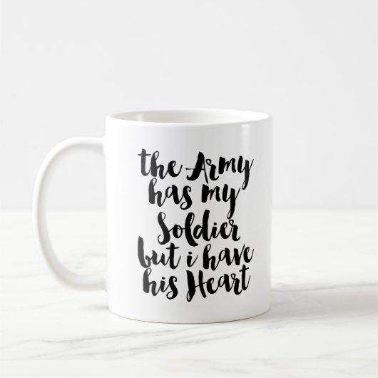 Mug L'Armée A Mon Soldat Mais J'Ai Son Coeur (Gauche)