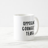 Mug Larmes de l'avocat opposé Avocat drôle (Devant droit)