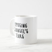 Mug Larmes de l'avocat opposé Avocat drôle (Devant gauche)