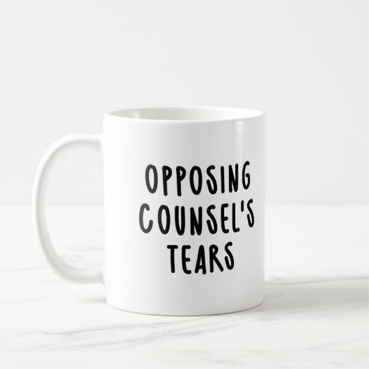 Mug Larmes de l'avocat opposé Avocat drôle (Gauche)