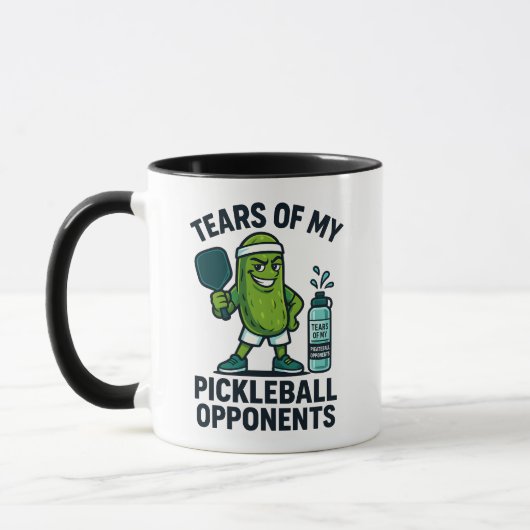 Mug Larmes de mes adversaires de pickleball Drôle de p (Gauche)