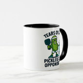Mug Larmes de mes adversaires de pickleball Drôle de p (Devant droit)
