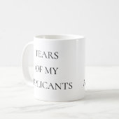 Mug Larmes de mes candidats Recruter drôle (Devant gauche)