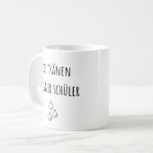 Mug Larmes De Mes Étudiants Allemands - Drôle Enseigna (Devant gauche)