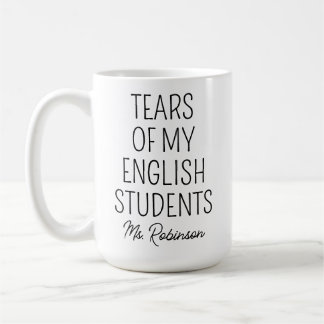 Mug Larmes de mes étudiants en anglais, Appréciation d
