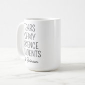 Mug Larmes de mes étudiants en sciences, Appréciation  (Devant gauche)