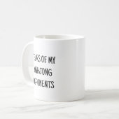 Mug Larmes De Mes Joueurs Du Mahjong Drôle (Devant gauche)
