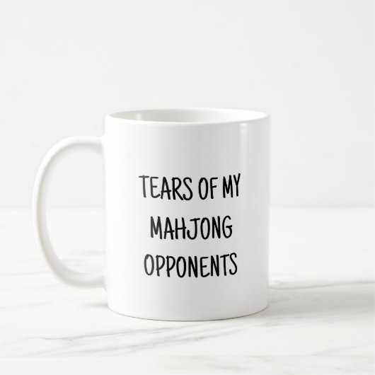 Mug Larmes De Mes Joueurs Du Mahjong Drôle (Gauche)