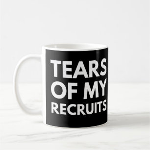 Mug Larmes de mes recrues Recruteur drôle