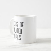 Mug Larmes d'élèves dilatés - Optométriste drôle (Devant gauche)