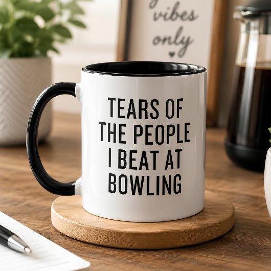 Mug Larmes des gens que j'ai battus au bowling drôle