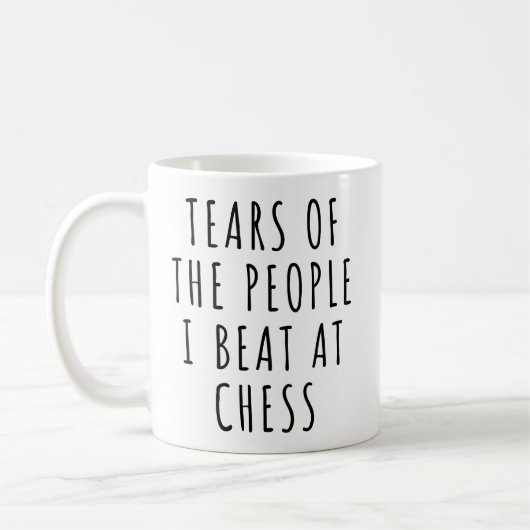 Mug Larmes des gens que j'ai battus aux échecs (Gauche)