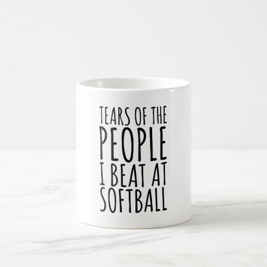 Mug Larmes Des Gens Que Je Bats Au Softball (Centre)