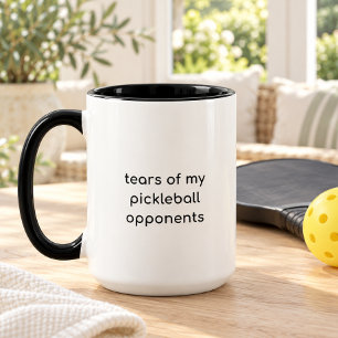 Mug Larmes Drôles de Mes Adversaires de Pickleball