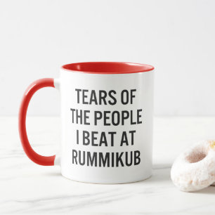 Mug Larmes Drôles des Gens que J'ai Battus au Jeu Rumm