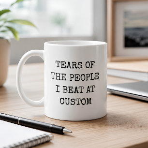Mug Larmes Drôles Des Personnes Que J'ai Battues Lors