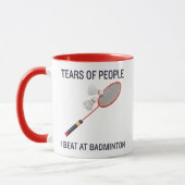 Mug Larmes du peuple que je frappe à Badminton (Gauche)