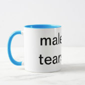 Mug larmes masculines (Gauche)