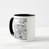 Mug L'arrivée de Sa Majesté Charles (1600-49) Princ (Devant gauche)