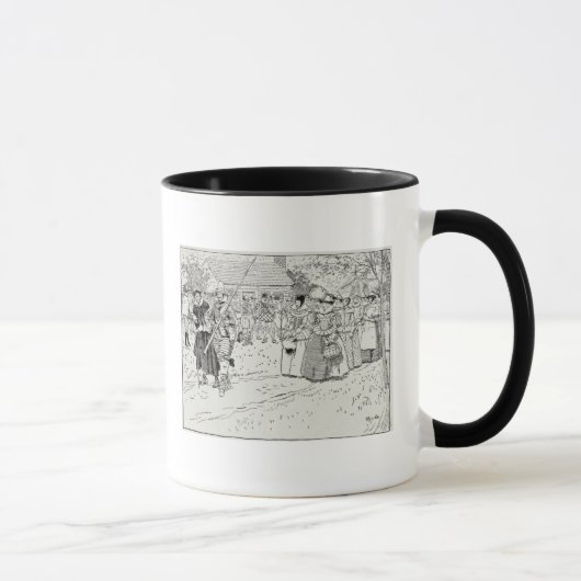 Mug L'arrivée des jeunes femmes chez Jamestown (Droite)