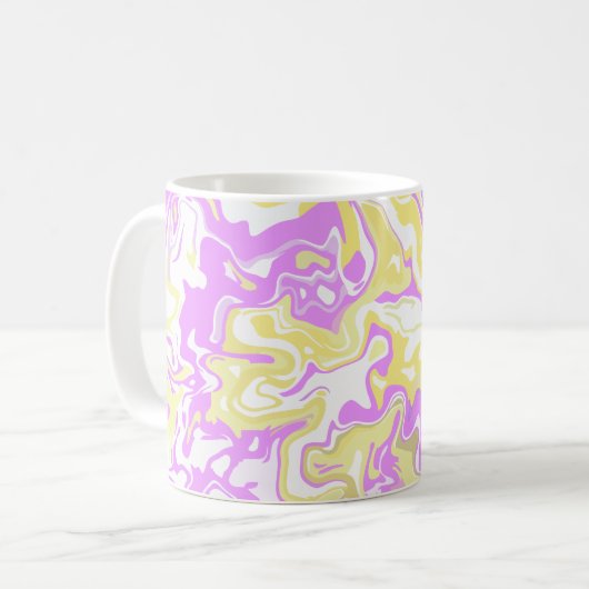 Mug L'art Abstrait avec couleurs pastel (Devant gauche)
