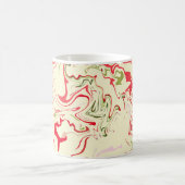 Mug L'art Abstrait de la spirale avec le rouge et le v (Centre)