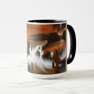 Mug L'art Abstrait du feu et de la glace au sud-ouest