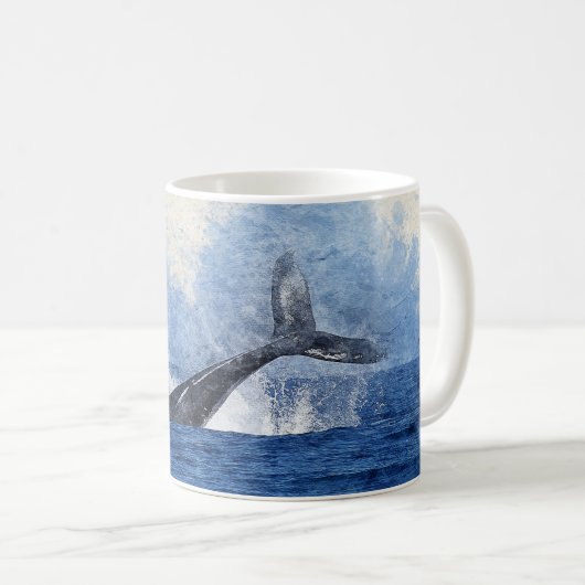 Mug L'art baleine (Devant droit)
