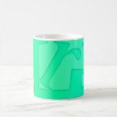 Mug L'art dans la boue de typographie verte (Centre)