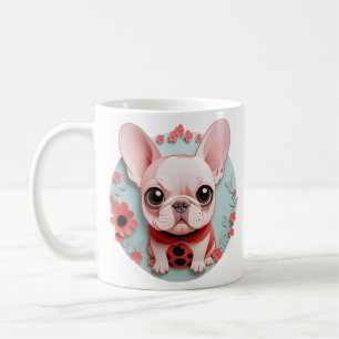 Mug L'art de découpe du papier de l'effigie de Bulldog