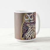 Mug L'art de la Chouette forestière sauvage Abstraite (Devant droit)