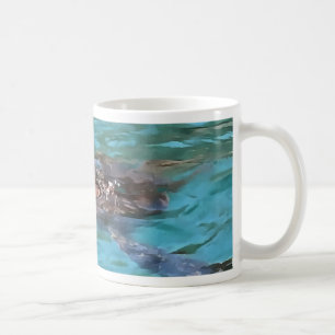 Mug L'art de la faune de la tortue de mer Loggerhead