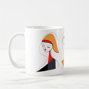 Mug L'Art De La Ligne Abstraite Des Femmes