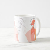 Mug L'Art De La Ligne Des Femmes (Devant droit)