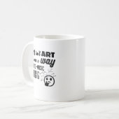 Mug L'art de l'IA n'est pas la même façon que... (Devant gauche)