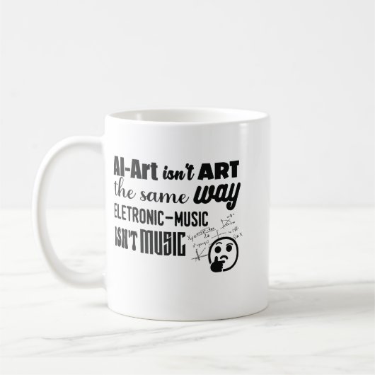 Mug L'art de l'IA n'est pas la même façon que... (Gauche)