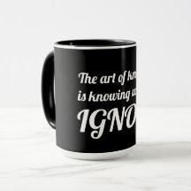 L'art de savoir c'est savoir quoi ignorer le jumbo