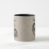 Mug L'art de Terre-Neuve quand tout échoue citation (Centre)