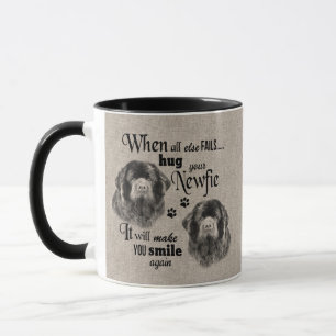 Mug L'art de Terre-Neuve quand tout échoue citation
