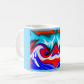 Mug L'art des vagues de chaleur (Devant gauche)