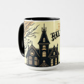 Mug L'art d'Halloween vintage (Devant gauche)