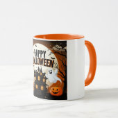 Mug L'art d'Halloween vintage (Devant droit)