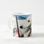 Mug L'Art Dimensionnel Chien Blanc, (Devant gauche)
