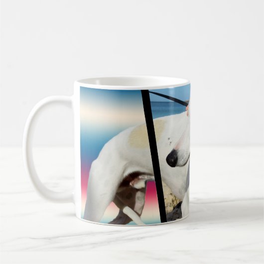 Mug L'Art Dimensionnel Chien Blanc, (Gauche)