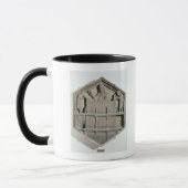 Mug L'art du bâtiment, soulagement décoratif hexagonal (Gauche)
