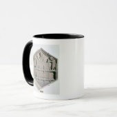 Mug L'art du bâtiment, soulagement décoratif hexagonal (Devant gauche)