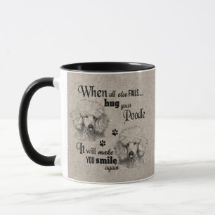 Mug L'art du caniche quand tout échoue citation