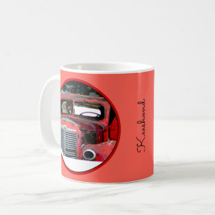 Mug L'art du chien dans le vieux camion de Noël de Ke